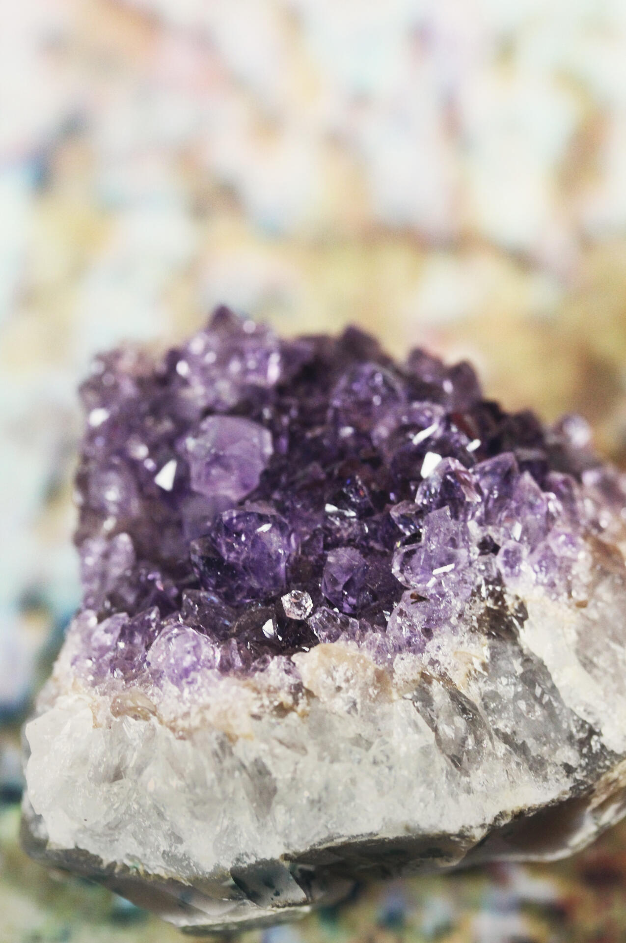 Mineralpflege – Bild eines Quarzes